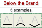 Below the Brand Examples